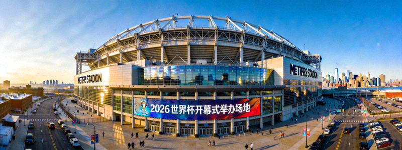 美国纽约大都会体育场外观全景图 - 2026世界杯开幕式举办场地